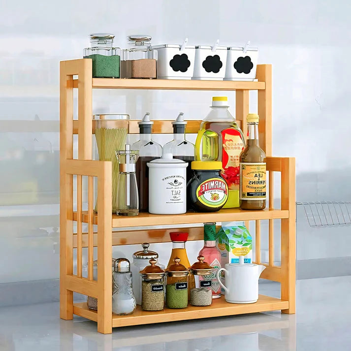 Excluvsive Wooden Kitchen Shelf
