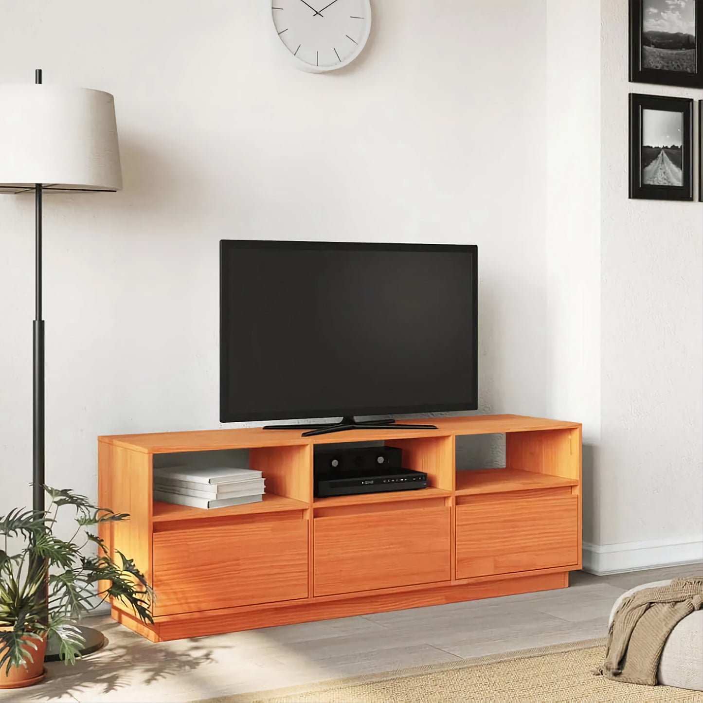 Wooden Box Stylish Tv Cabinet