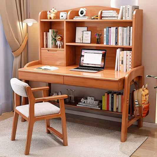 Luxury Solid Wood Reading Table | Elegant Study Desk for Home & Office