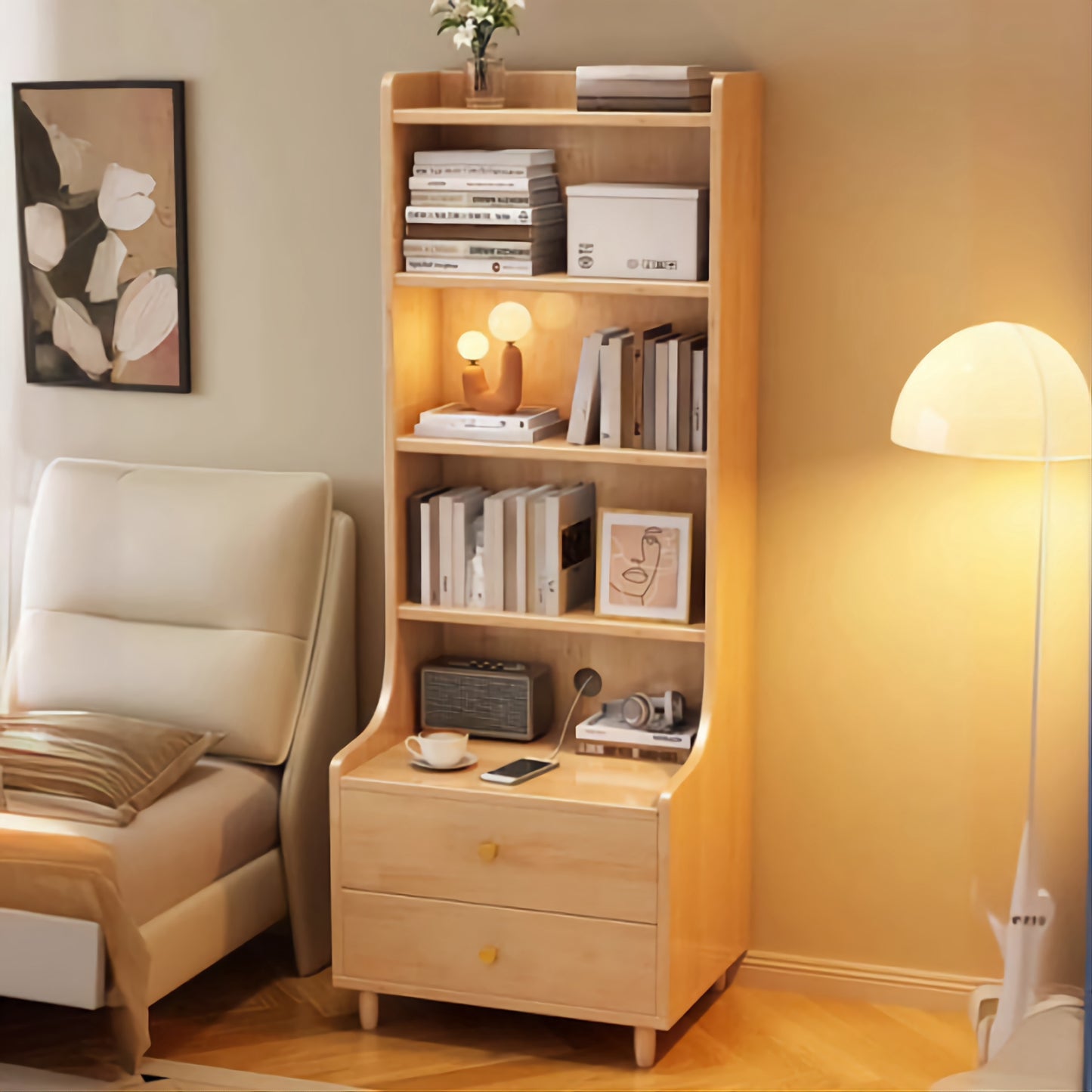 Elegant Wooden Bedside Table | Stylish Touch for Your Home