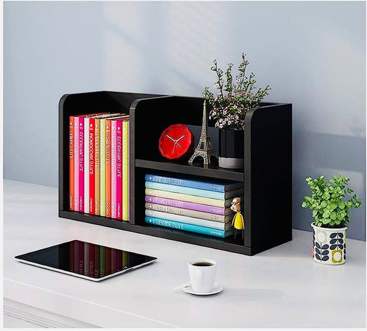 Wooden File Bookshelf – Perfect for Office Desk Organization