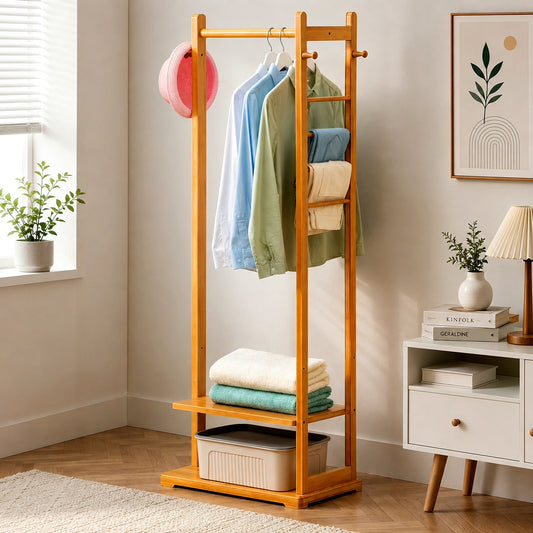 Wooden Multi Layer Alna 2 Shelf for Bedroom
