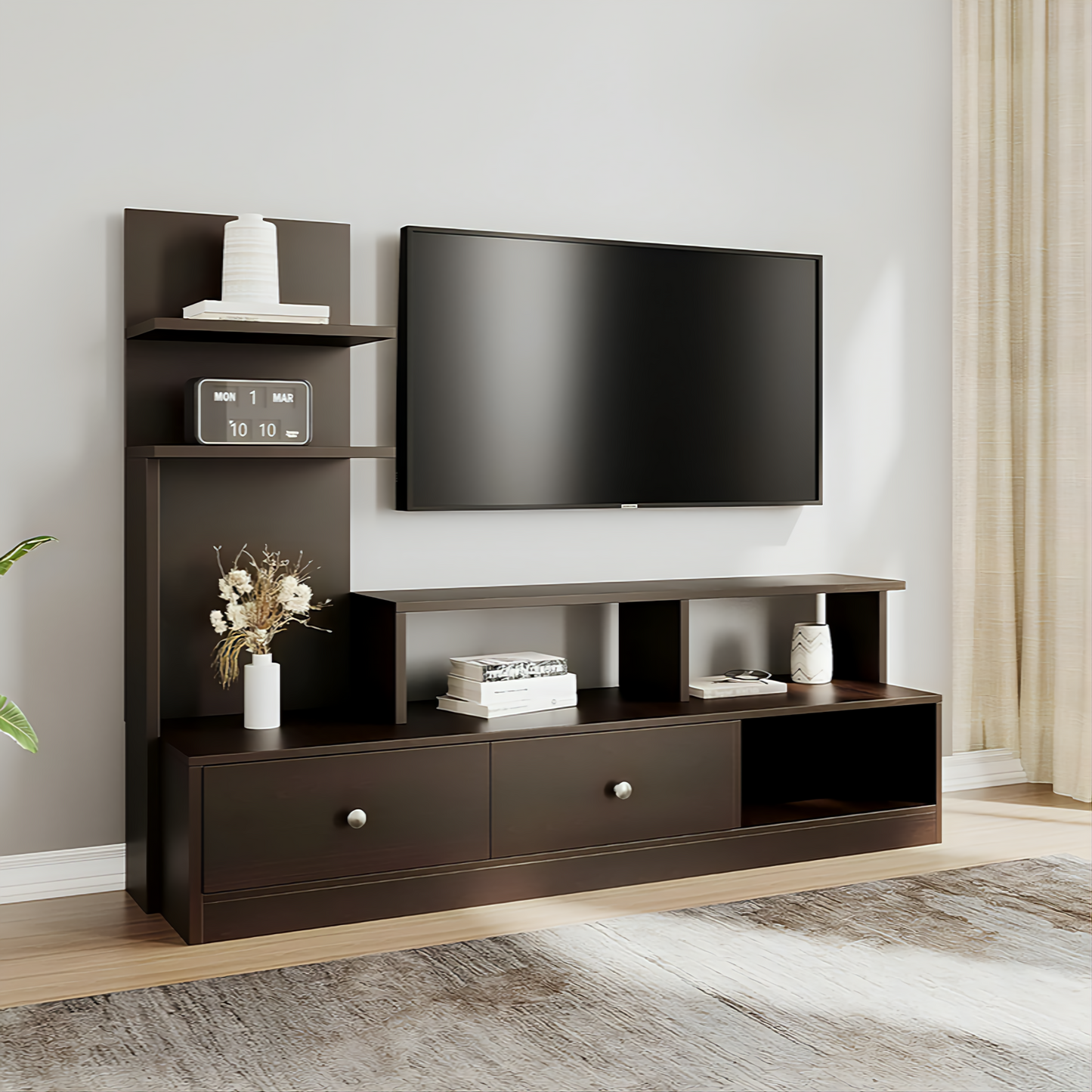 Wooden TV Stand & Cabinet
