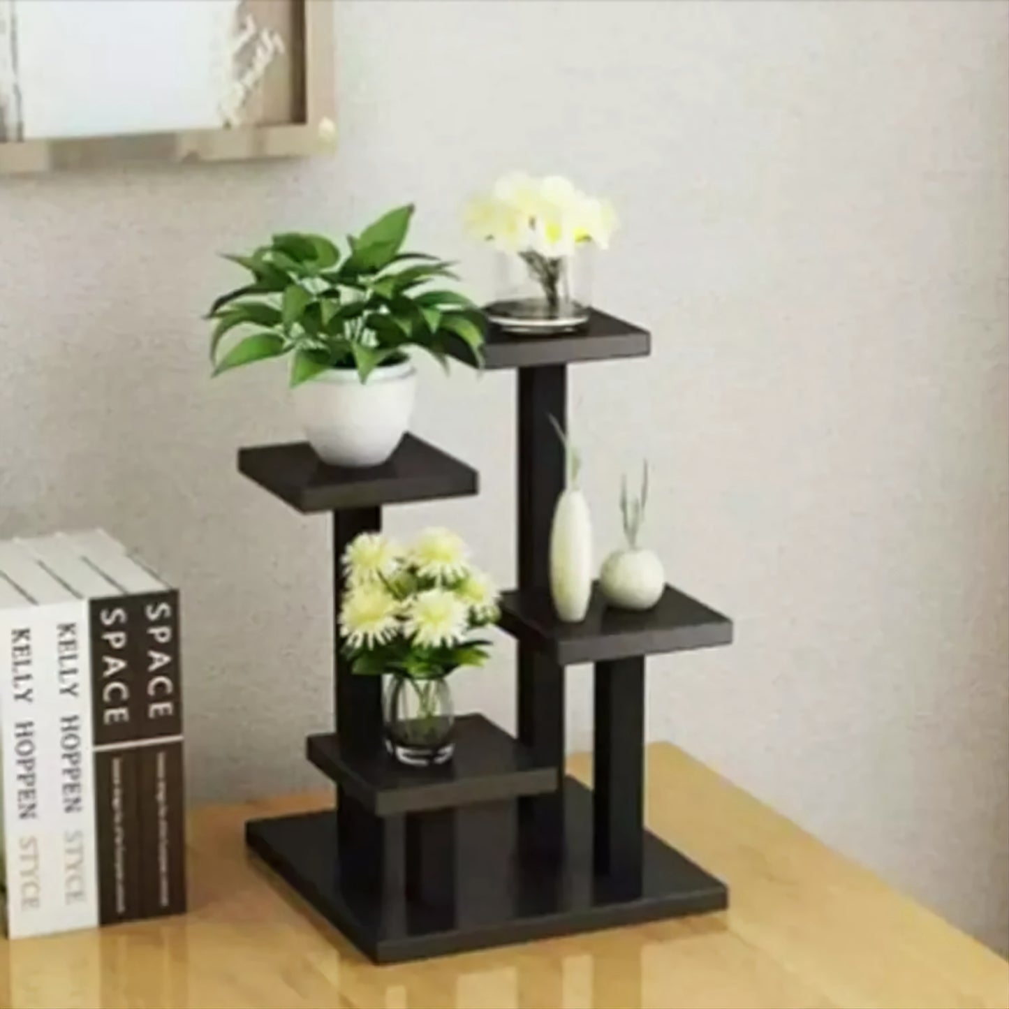 Mini Wooden Flower Plant Satnd
