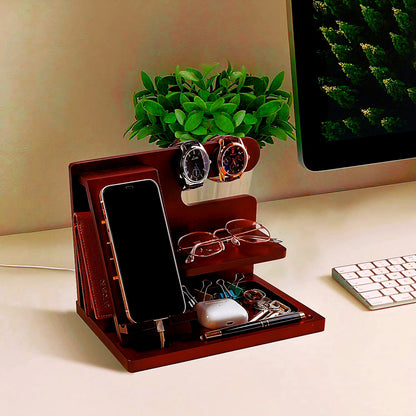 Phone Docking Station / Key Holder / Wallet Stand / Watch Organizer