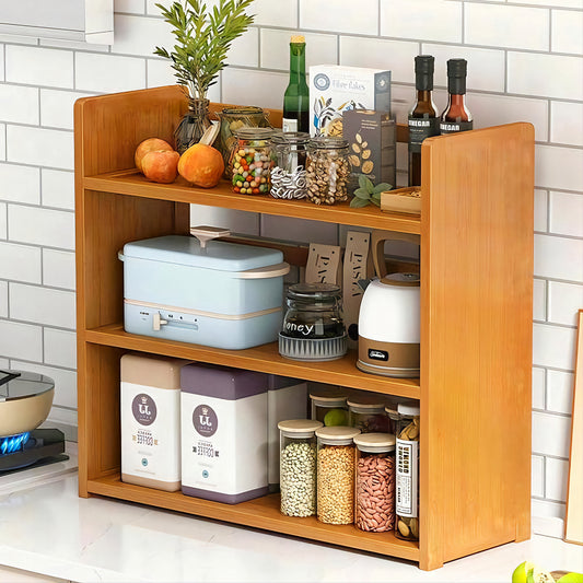 Elegant Wooden Kitchen Shelf – A Perfect Blend of Style & Storage for Your Beautiful kicten