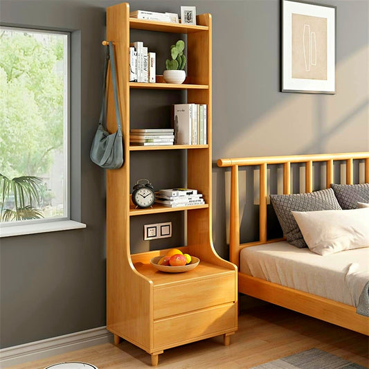 Wooden Bedside Table & Multi Functional Storage Shelf