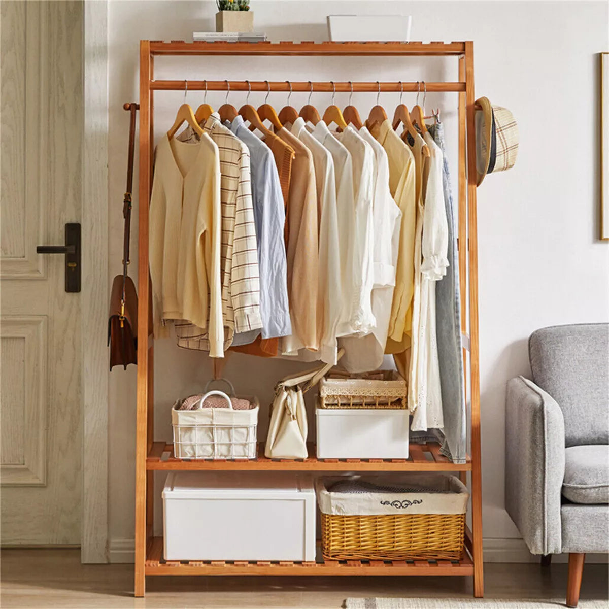Exclusive Wooden Anla | Wooden Clothes Stand